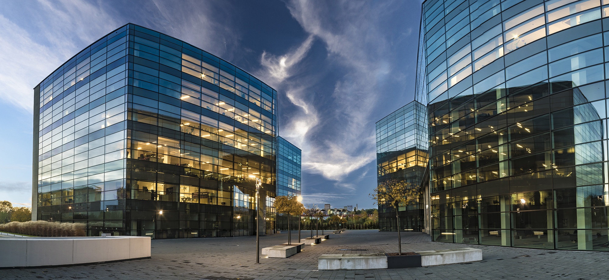 Commercial Retail Modern Office Buildings